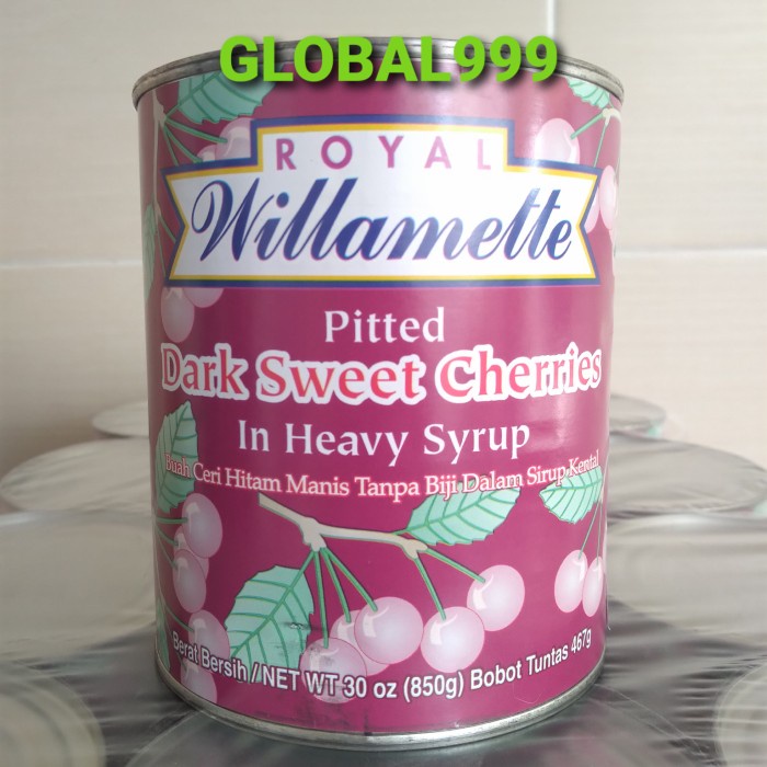 

Royal willamette dark sweet cherries sirup kental 850gr