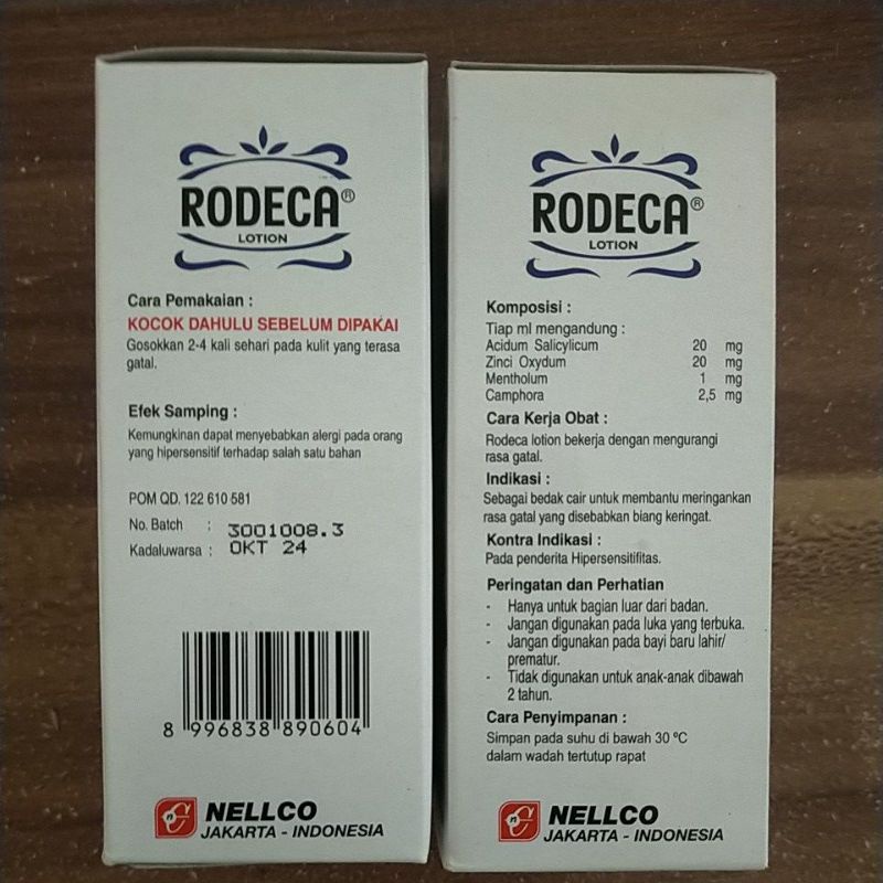 Rodeca lotion 60 ml meringan gatal biang keringat