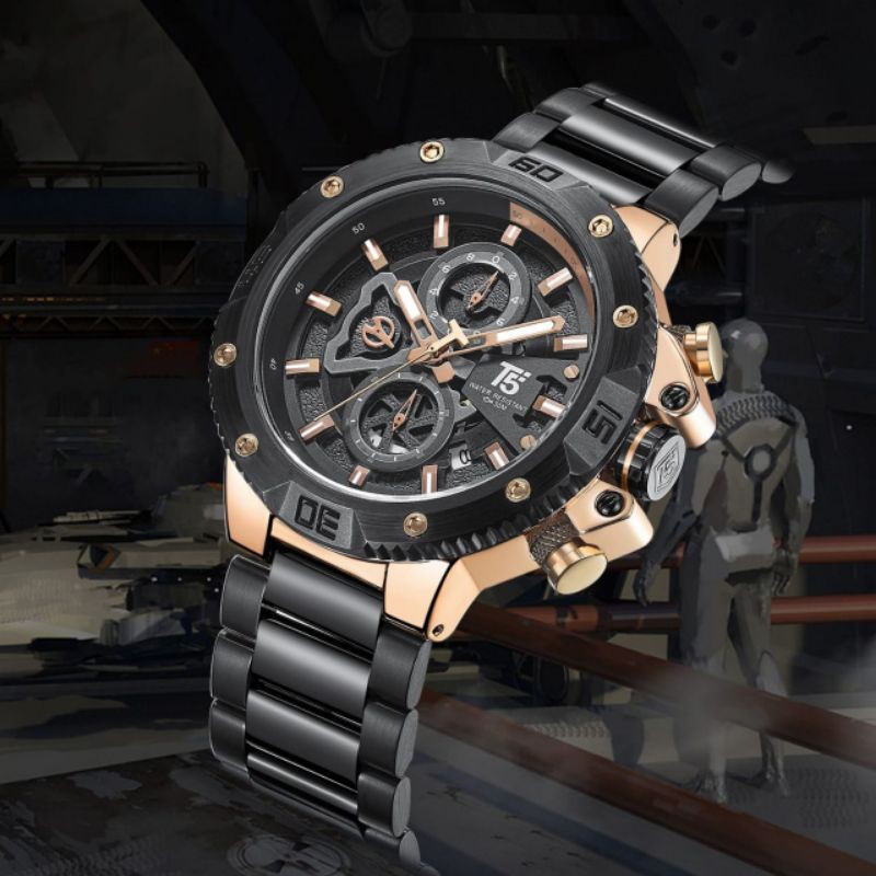 JAM TANGAN RANTAI T5 H 3705G ORIGINAL STAINLESS STEEL/ JAM TANGAN PRIA ORIGINAL TERBARU T5 H 3705G/J