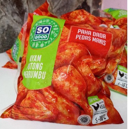 

MOOJOK-So Good Ayam potong berbumbu paha dada pedas manis 450gr marinasi enak