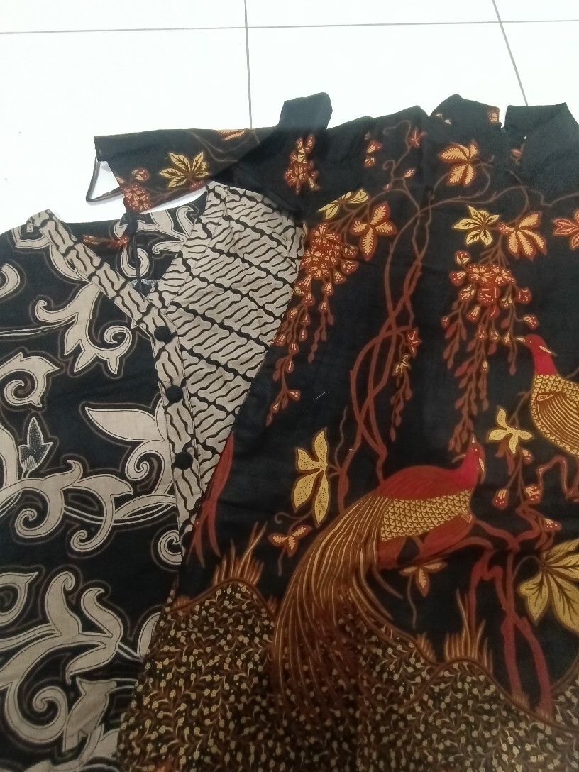 S-m-l-xl-xxl-3l-4l-5l Tunik Batik Lengan Serut Blouse Batik Wanita