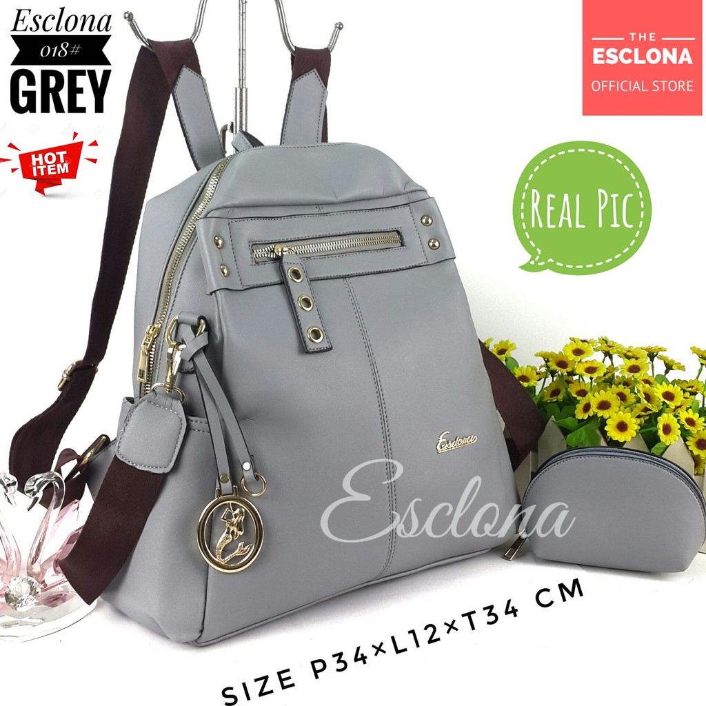 Tas Ransel Wanita Import Batam Bag Backpack Gendong Women 018 Selempang Cewek Branded Cantik Grosir Fashion Murah Handbag Original Besar Laptop Kantor Kerja Kuliah Premium Super Populer Terbaru Terlaris Hobo Gadis Traver Dewasa Santai Berpergian Camping