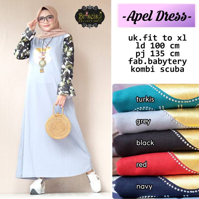 Fashion Wanita / Hijab Dress / Apel Dress