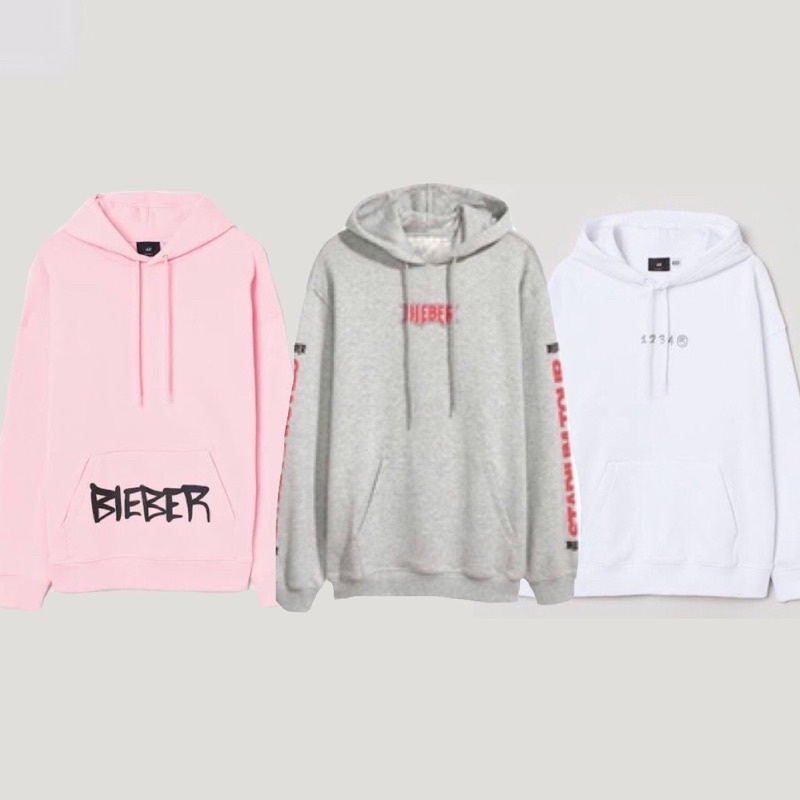 HM FULL TAG NEW STADIUM TOUR GREY JUSTIN BIEBER CHANGES PINK DUCK WHITE 12345 HOODIE SWEATER JACKET 