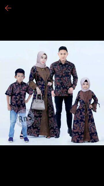 Batik Couple Keluarga Sania Ruffle Ori Ndoro Jowi Dnt Motif Madu Termurah Di Shopee