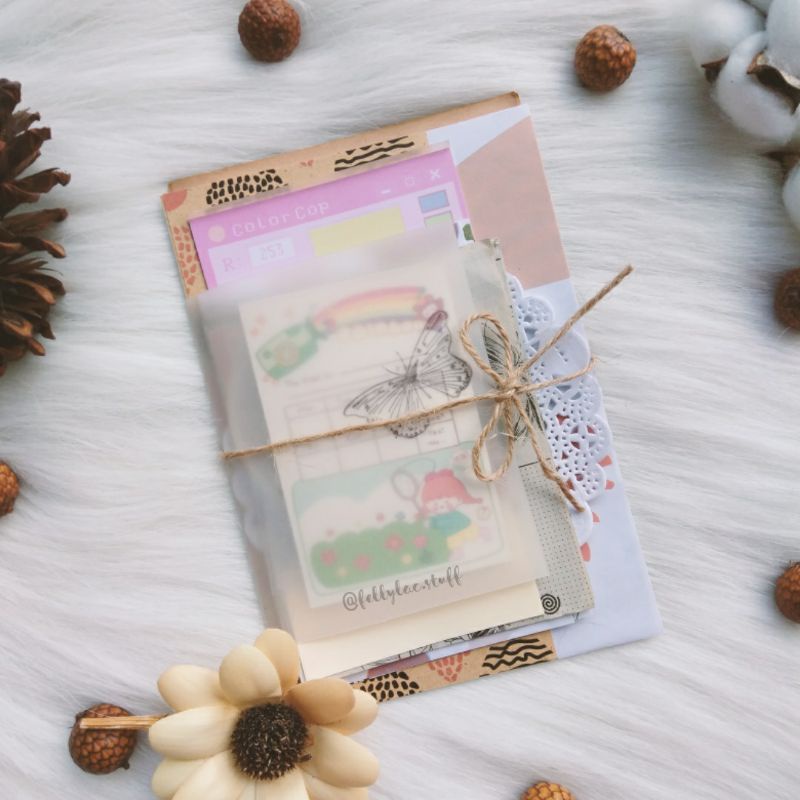 

[VER.2] Cute Asthetic Journaling Kit / Journal kit for Scrapbook, Journaling, Decoration