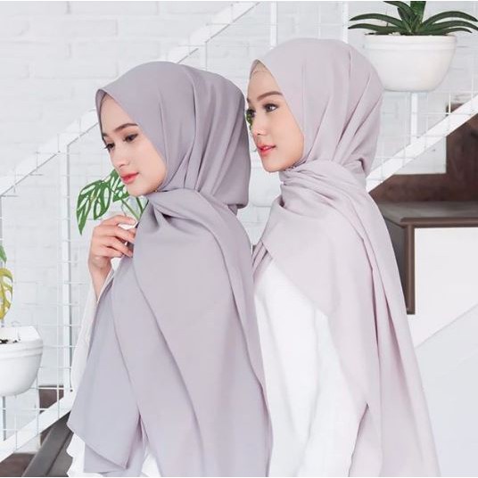 Jilbab Pasmina Diamond Polos 75 x 180 CM