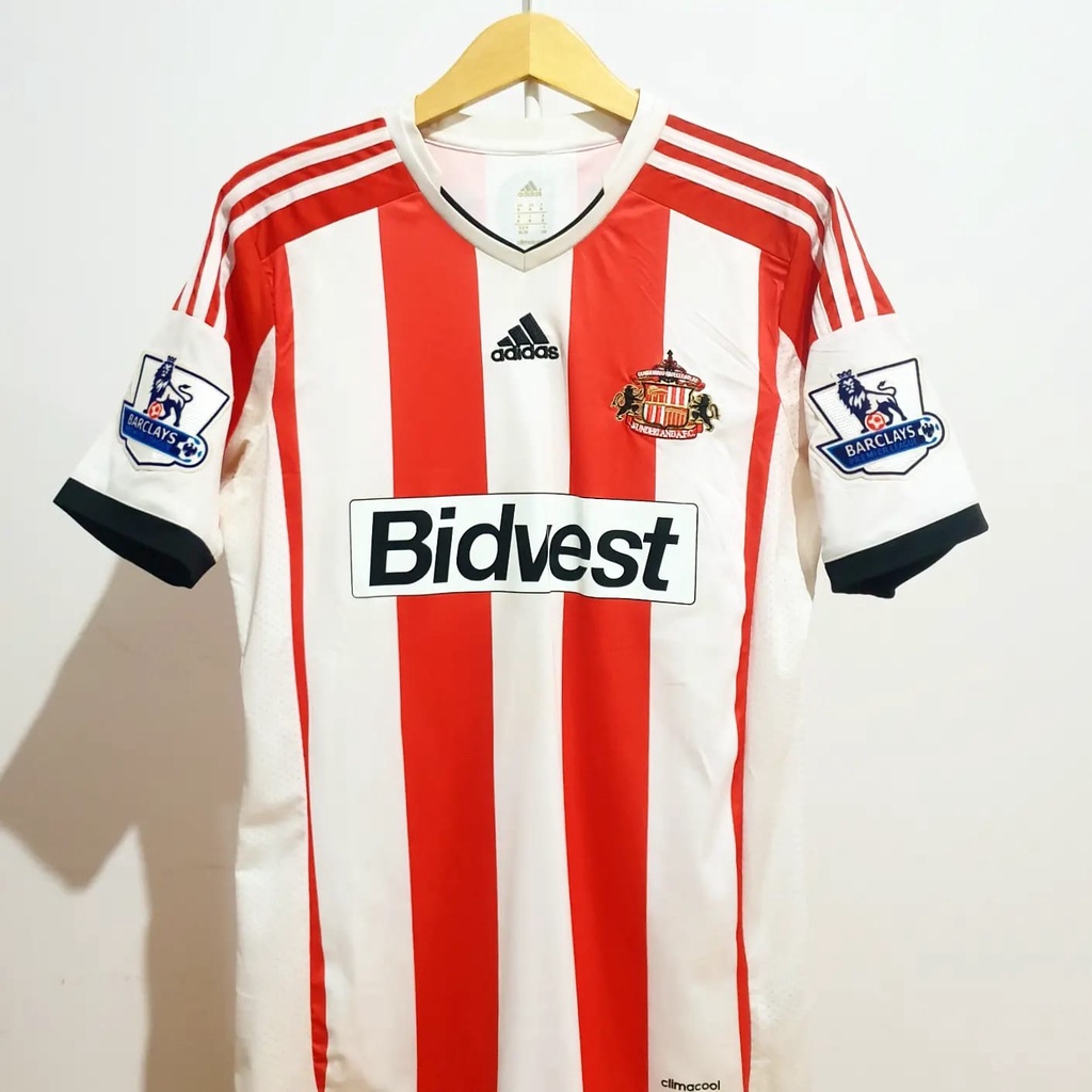 Jersey Sunderland 2013-2014 Phil Bardsley Home Patch Barclays Premier League Baju Bola Inggris Engla