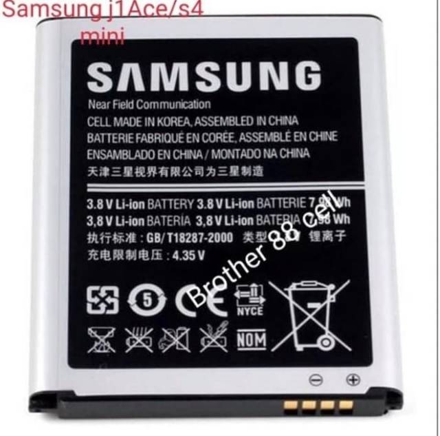 BATTERY BATERAI BATRE ORIGINAL 99,9% SAMSUNG J1 ACE (J110) / S4 MINI