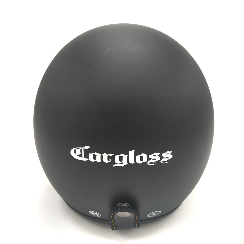 Helm Cargloss Retro Black Doff - Visor Snail (Smoke)