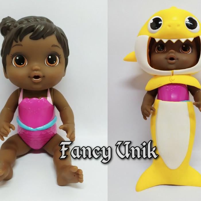 BONEKA MAINAN ANAK BABY ALIVE BABY SHARK - BIRU