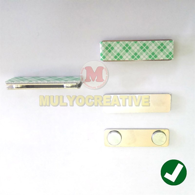

Magnet Papan Nama Dada Murah - Jepitan Magnetic Nametag Mata 2