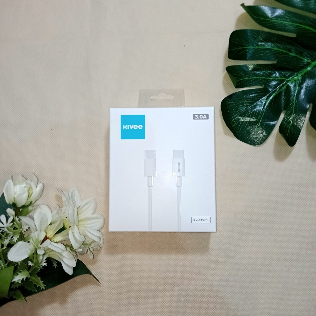 Kabel Data Kivee KV-CT209 3A Fast Charging ke Type C