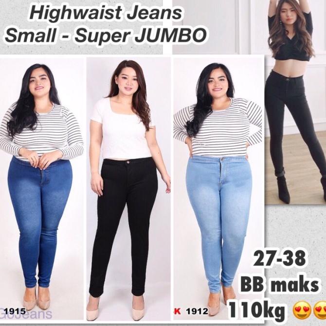 Celana Highwaist Jeans JSK/Highwaist Jeans JUMBO/Highwaist BIG SIZE