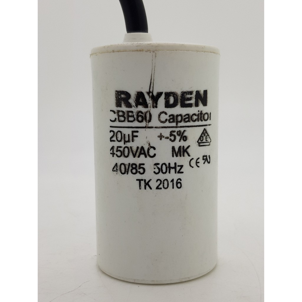 20 uf - 450V Kapasitor (Capacitor) Kabel RAYDEN (Spare Part Pompa Air)