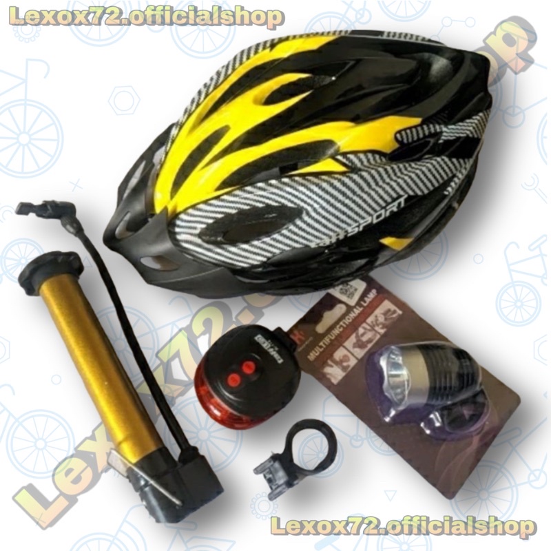 helm sepeda original taffsport _ paket isi 4