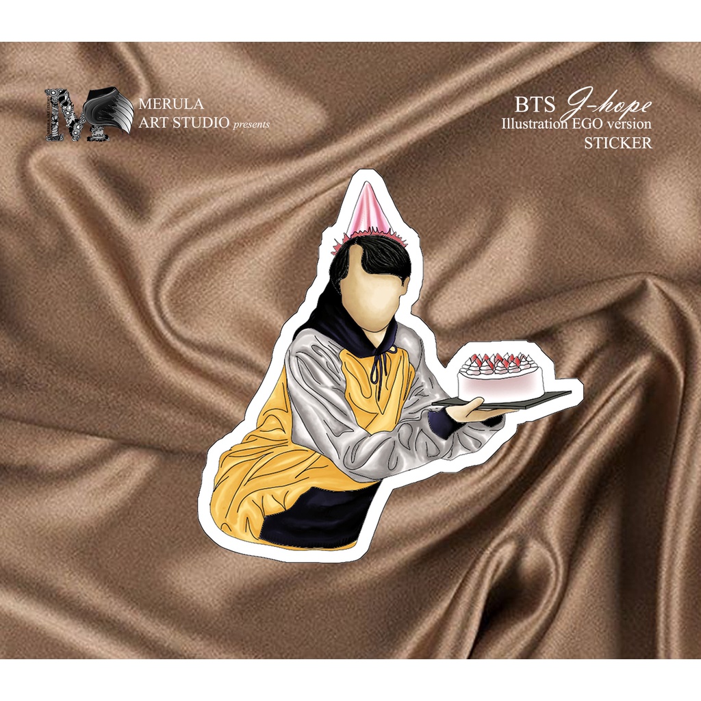 

Sticker Illustration BTS J-Hope EGO reference - Sticker Ilustrasi Tema BTS J-Hope EGO