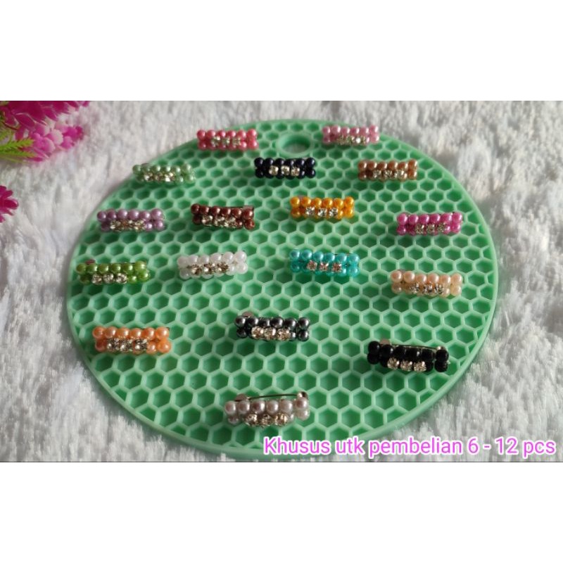 Bros mutiara lusinan / bros dagu mutiara lusinan / bros mini lusinan / bros dagu mini lusinan / bros