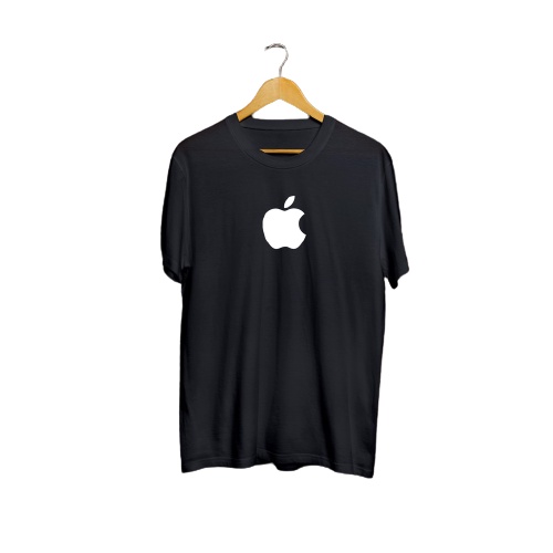 Kaos Distro Murah Logo Apple bahan halus combed kaos aple