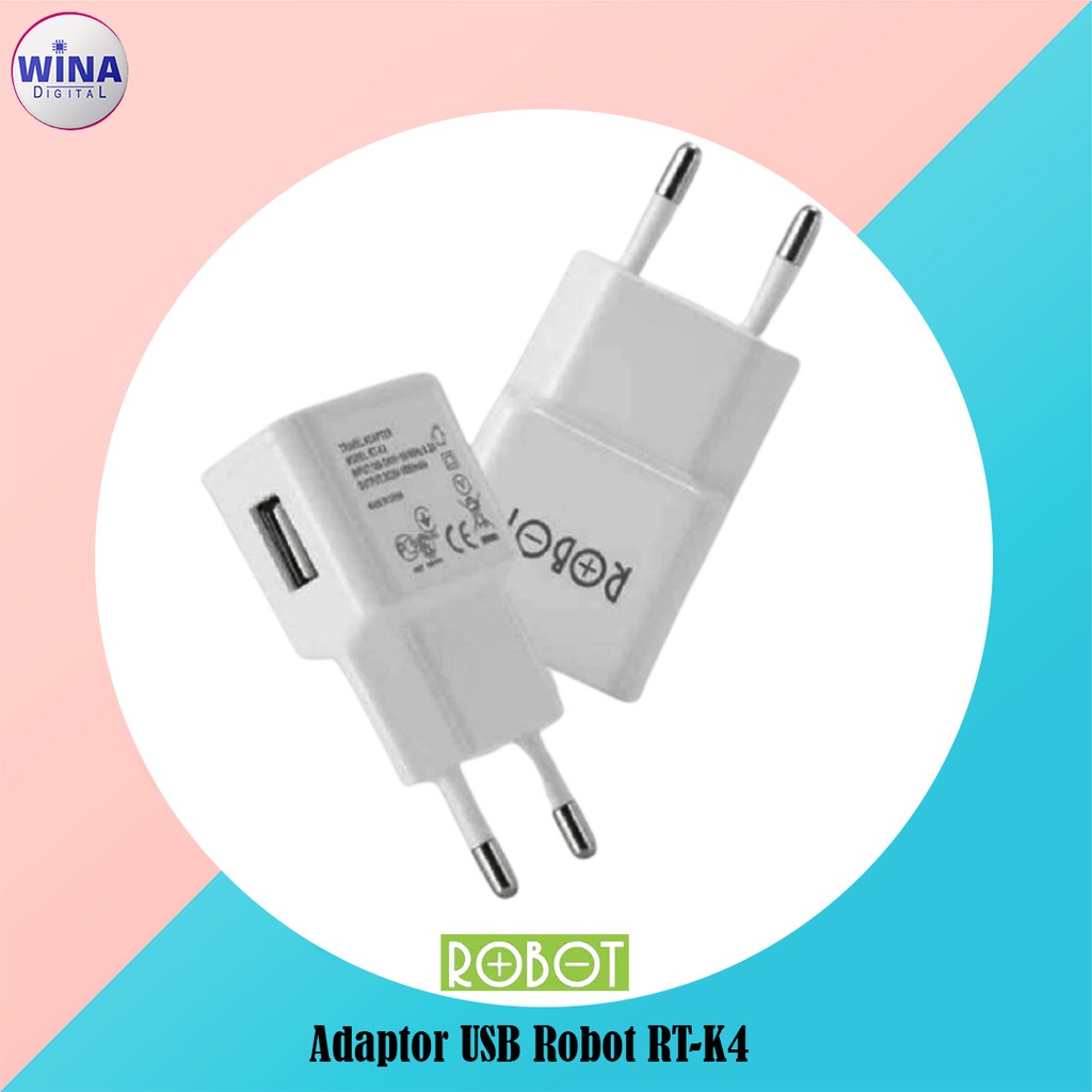 Adaptor USB Robot RT-K4 / Kepala Charger Robot Vivan