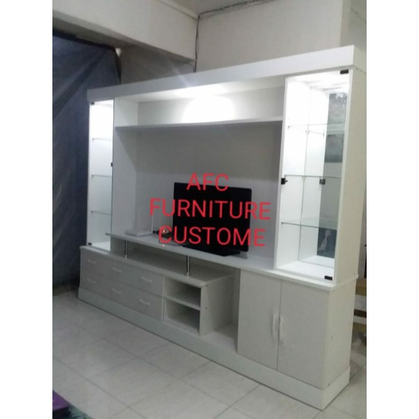 LEMARI PAJANGAN TV,BUFFET TV  JUMBO MAX.TV 65 IN FREE ONGKIR JABODETABEK