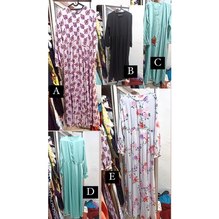 Preloved Gamis Dress Syari Pakaian Muslim Wanita