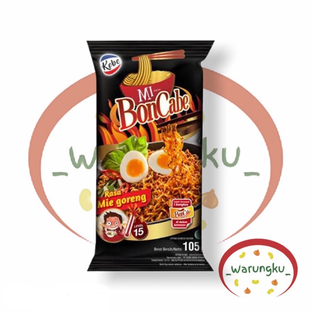 TERMURAH Mie BonCabe Level 15 105gr 70gr Bon Cabe