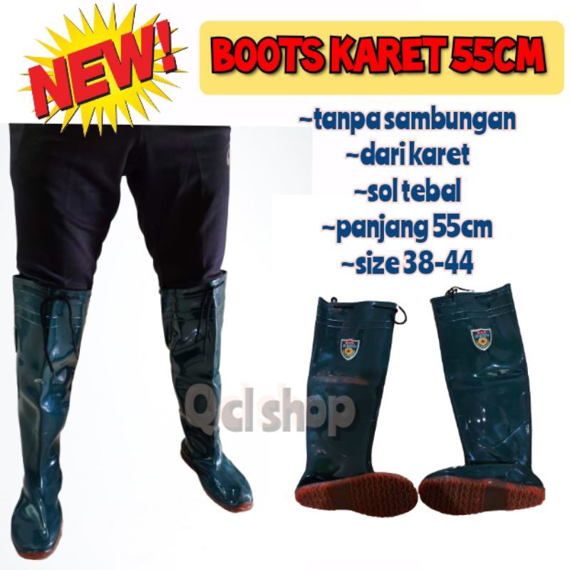 Sepatu Boots Karet Lentur Sepatu Boots Sawah Seaptu Petani sepatu bots pria