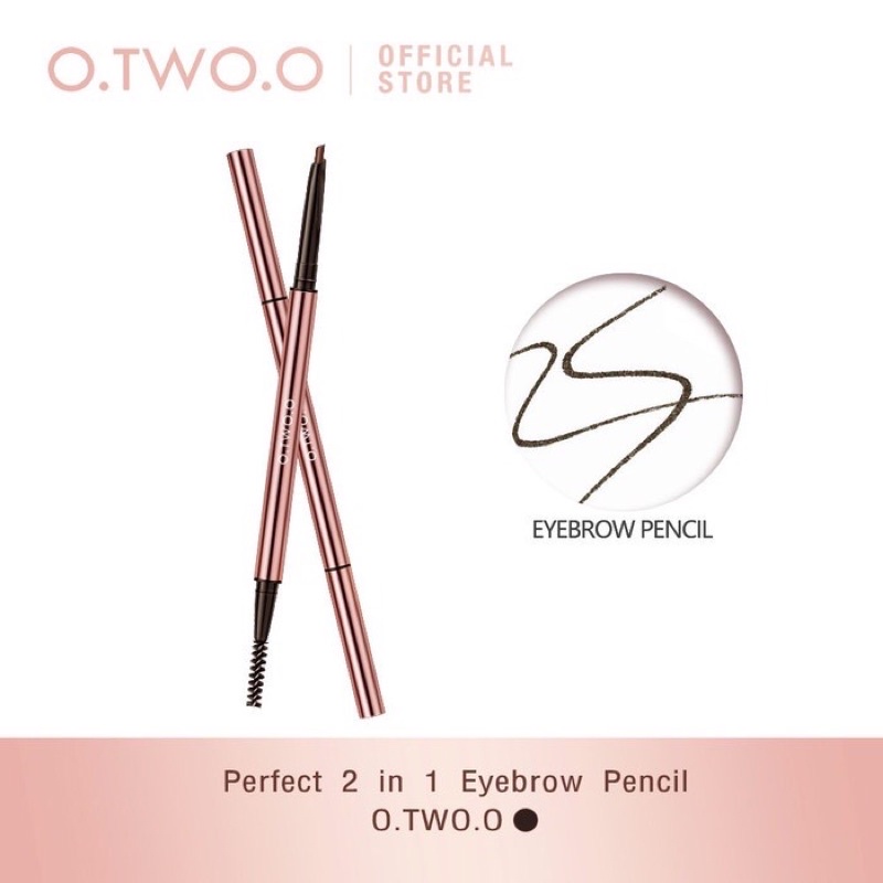 O.TWO.O Eyebrow Pencil Double-headed High Pigment Long Lasting Waterproof Brow Makeup otwoo Triangle