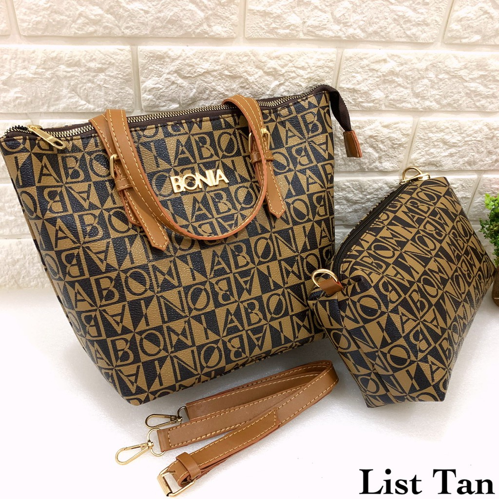 Tas Selempang Wanita Batam BONIA TOTE Dapat Kecil 2in1 super premium besar kerja fashion Totte L2 Sl