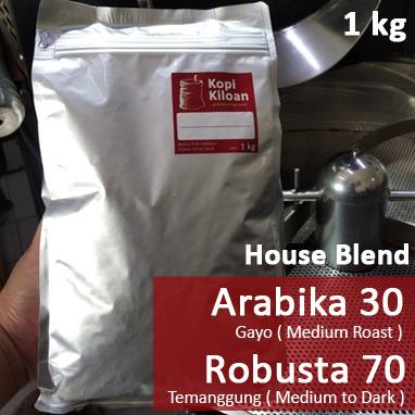 

House Blend Kopi Susu 1kg / Arabika Gayo 30 Robusta Temanggung 70