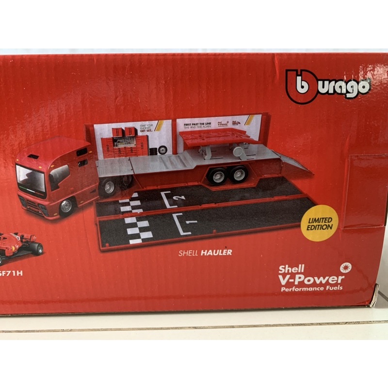 shell burago truck shell hauler