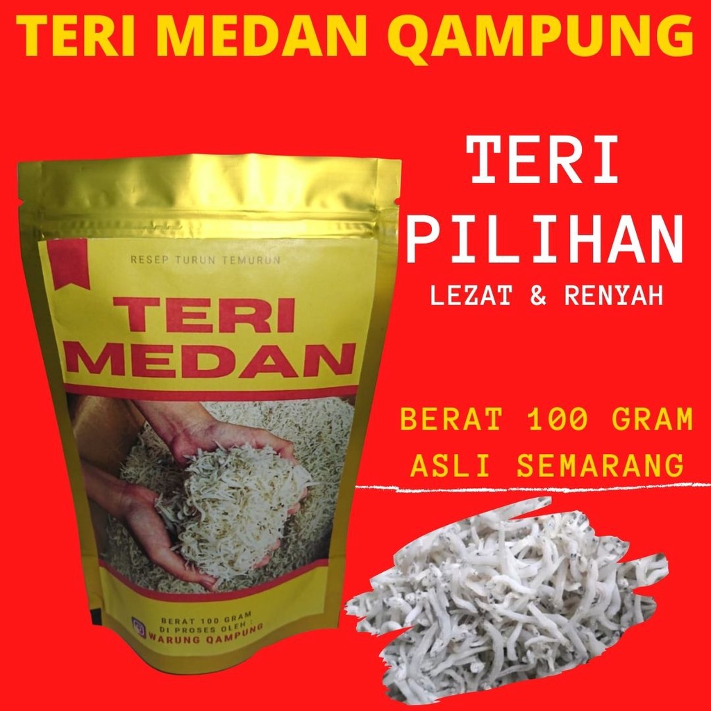 

Ikan Asin Teri Medan Nasi Putih 100gr KUALITAS SUPER NO 1 | TERMURAH