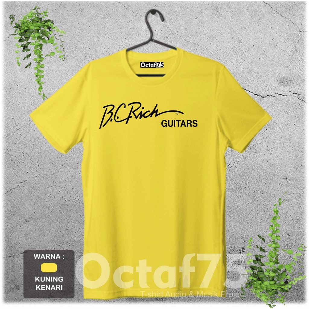KAOS GITAR B,C RICH/KAOS DISTRO/KAOS GITARIS/BAJU MUSISI/ATASAN PRIA