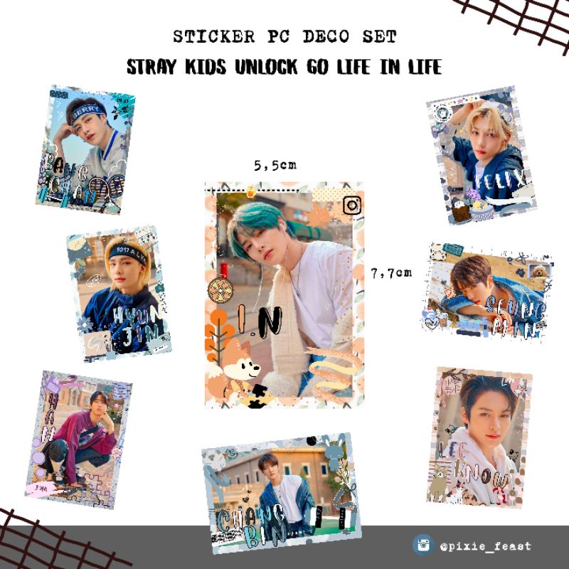 

Sticker PC Deco Stray Kids - Unlock Go Life in Life Era