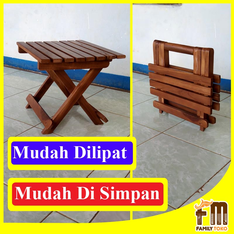 Meja Ngaji Alquran Lipat Kayu