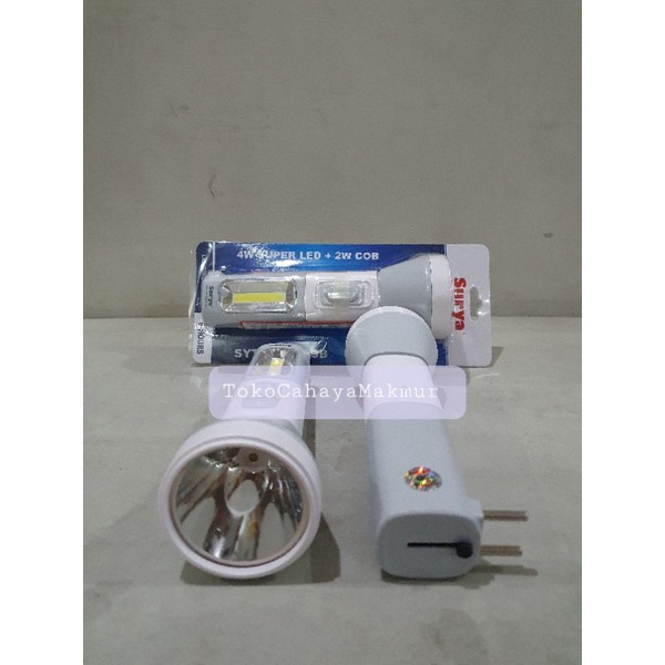 Senter Rechargeable Surya 4W + 3COB SYT L4W 3COB / Senter Emergency