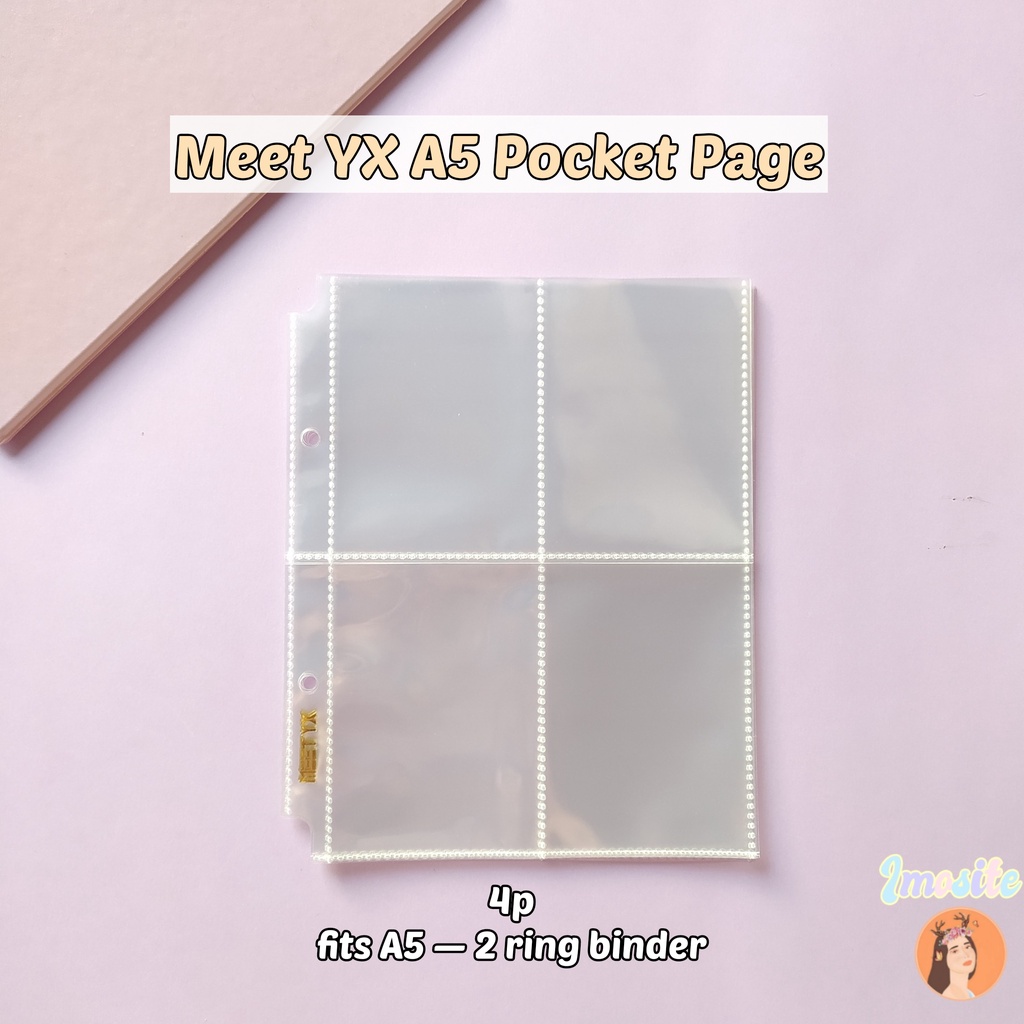 [WAJIB BACA KETENTUAN ORDER]MeeT YX sleeve photocard KPOP A5 1p 2p 4 pocket 4p 2 holes 2 ring Binder