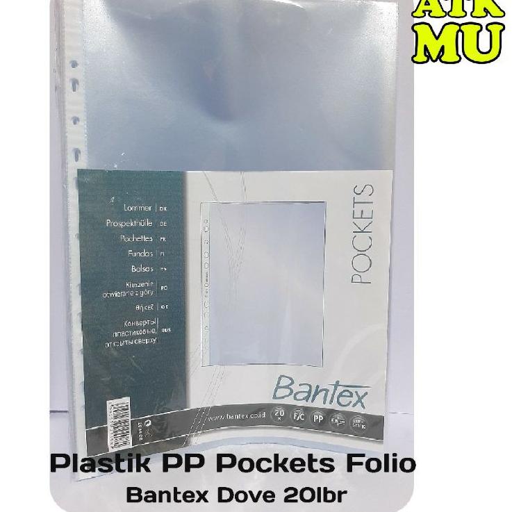 

Model Spesial Plastik PP Pockets A4/F4 Isi 20 Sheet Dove Bantex 2035/ 2044