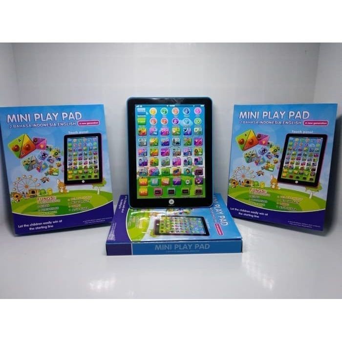 Mainan Edukasi Anak PLAYPAD MINI 2 BAHASA - Mainan Ipad Mini 2 Bahasa