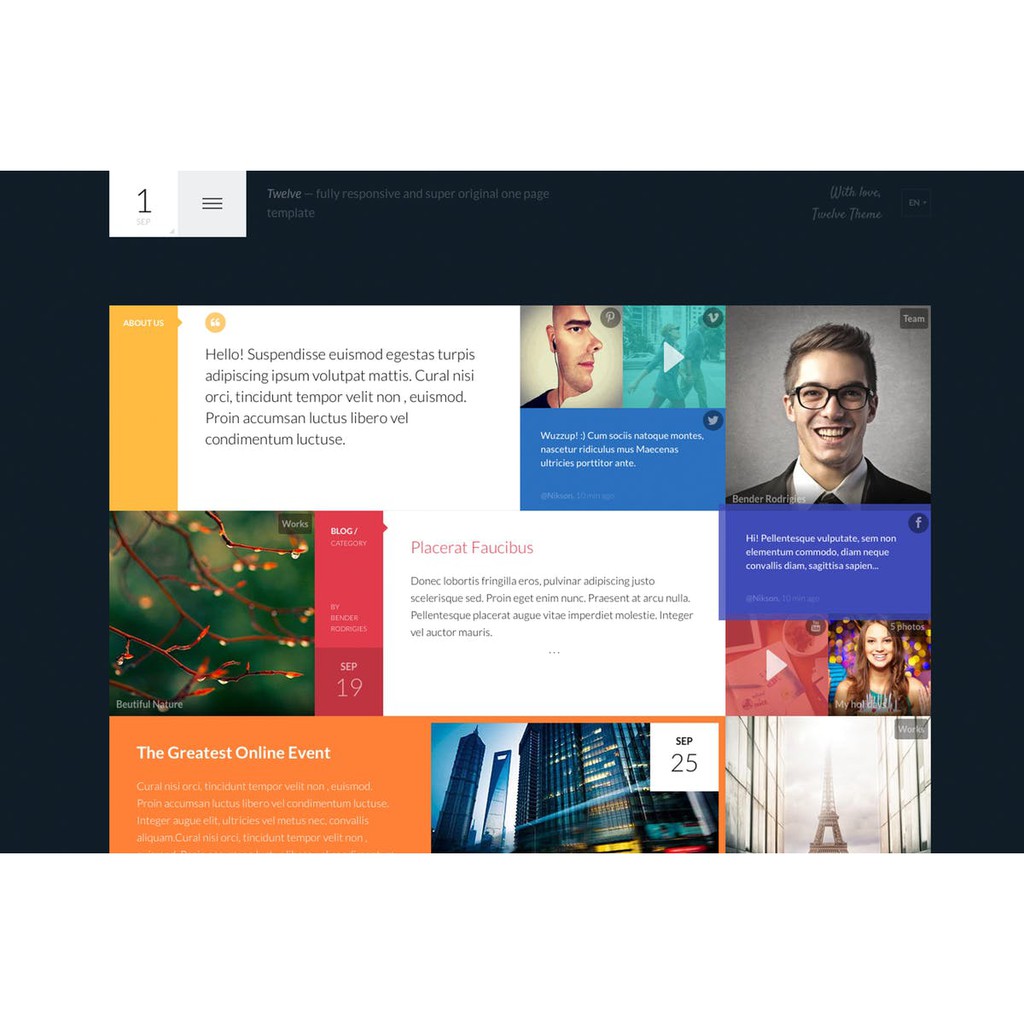 Template Twelve — Original & Creative Responsive Template Web