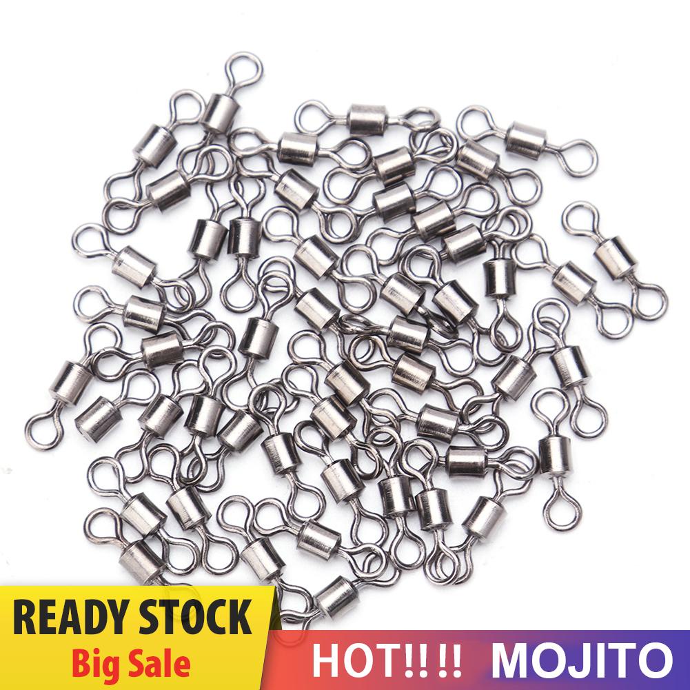 50pcs Kili-Kili Pancing Ball Bearing Solid Untuk Memancing