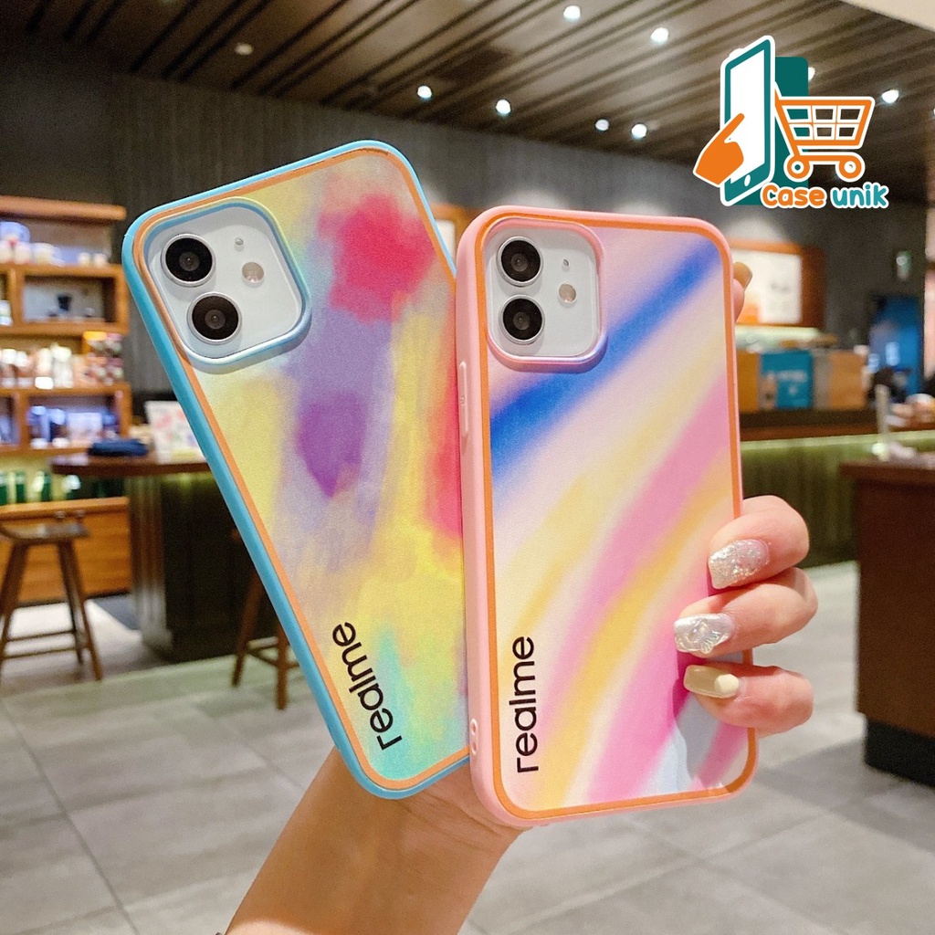 SS044 SOFTCASE RAINBOW REALME C1 C2 2 PRO A1k 5 5i c3 5S 6 C11 c12 c25 narzo 30A c15 c17 7i C21 CS3235