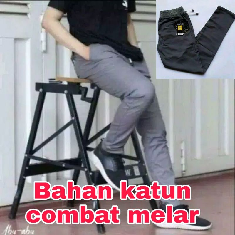 [ KAIN MELAR ] CELANA CHINOS PINGGANG KOLOR CELANA RIP KARET