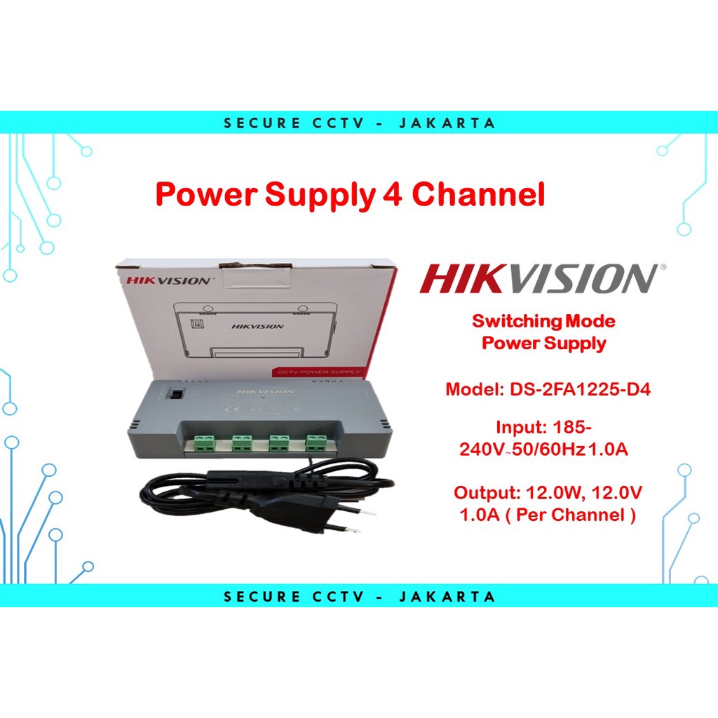 Jual Power Supply Hikvision 4Ch Shopee Indonesia