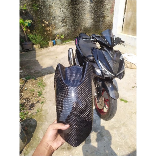 SPAKBOR DEPAN AEROX 155 & ALL NEW AEROX NEW CONNECTED CARBON KEVLAR