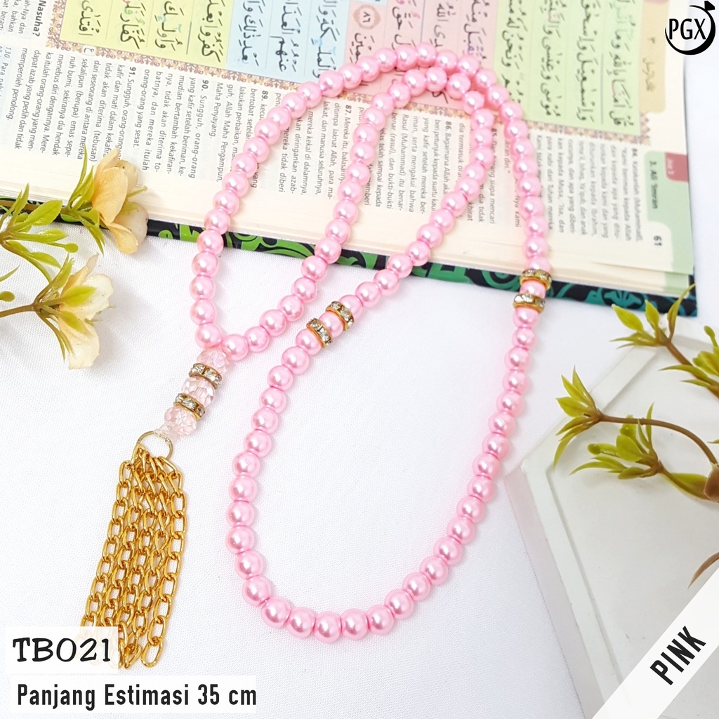 PGX Tasbih Mutiara / Kristal Mewah 99 Butir Fashion Muslim TB021