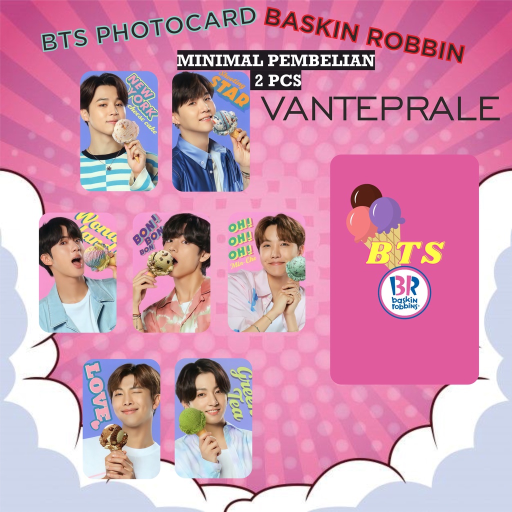 PHOTOCARD BTS BASKIN ROBBIN PC BTS BASKIN ROBBIN