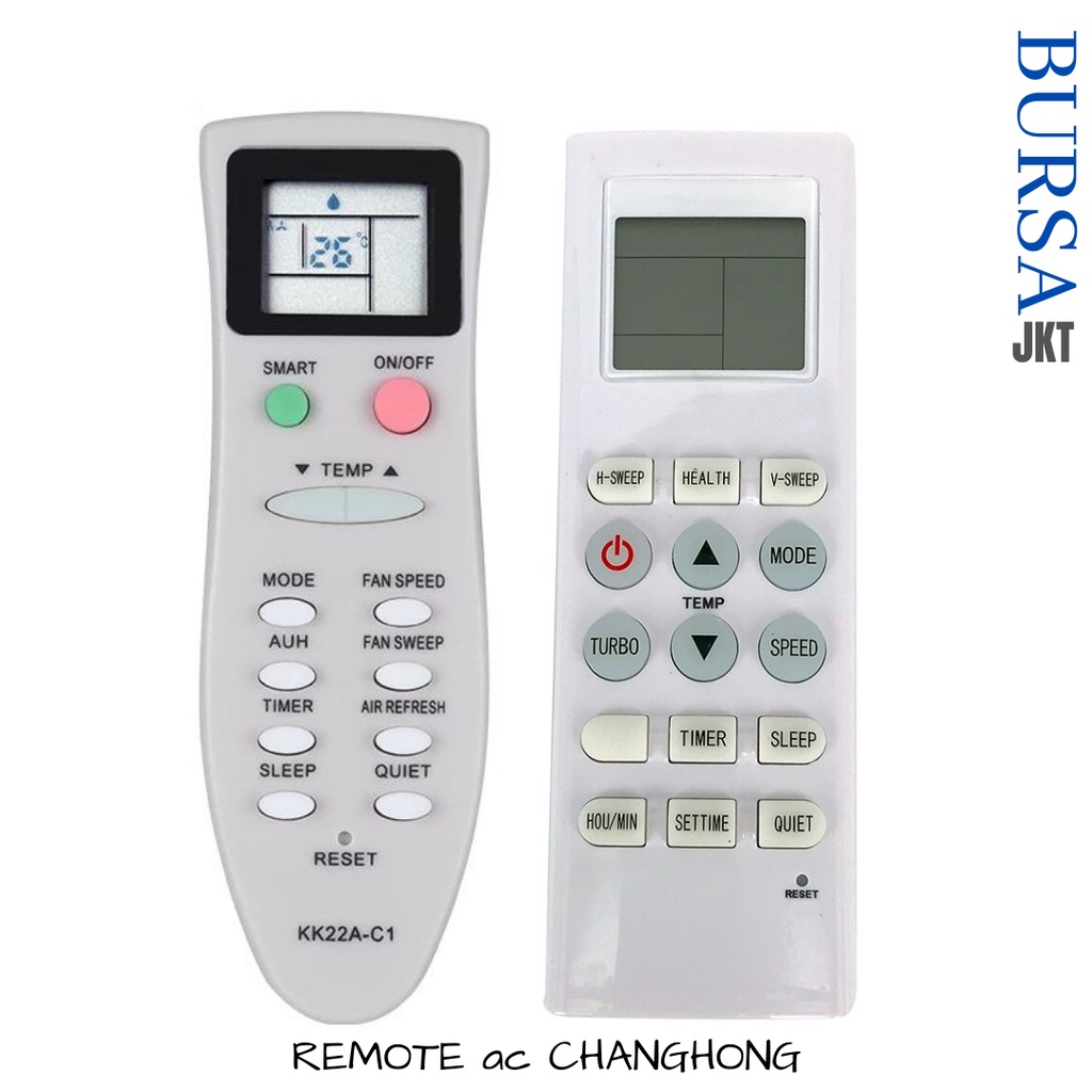 REMOTE AC CHANGHONG SPLIT LOW WATT INVERTER MULTIFUNGSI LANGSUNG PAKAI