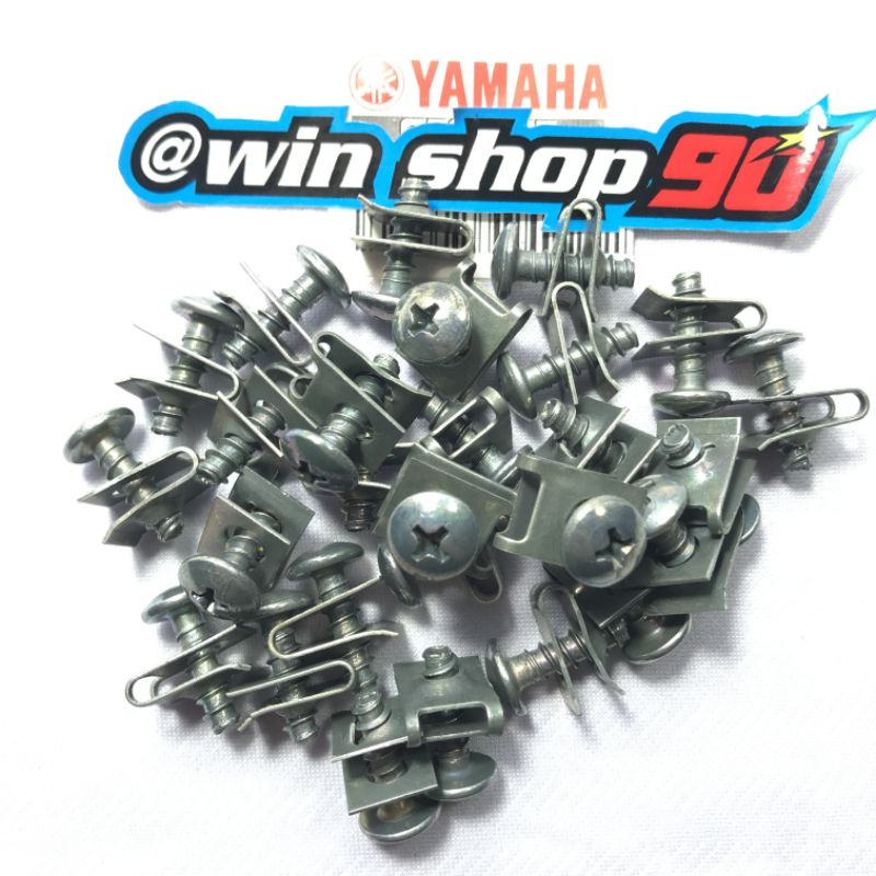 baut skrup baut klip body Yamaha Mio Aerox lexi Soul Nuvo fino Nmax Xride Jupiter vega isi 25 pcs